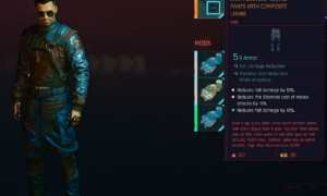 Cyberpunk 2077 Free Legendary Clothing - ANTI PUNCTURE NEOTAC PANTS WITH COMPOSITE LINING 1