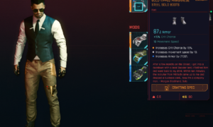 Cyberpunk 2077 Free Legendary Clothing - GOLD TIPPED MANGANESE STEEL SOLO BOOTS 1