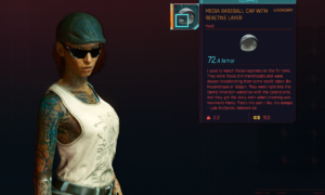 Cyberpunk 2077 Free Legendary Clothing - MEDIA BASEBALL CAP WITH REACTIVE LAYER