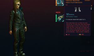 Cyberpunk 2077 Free Legendary Clothing - PUNCTURE RESISTANT ROCKER ANKLE BOOTS