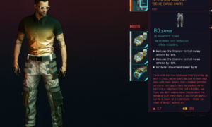 Cyberpunk 2077 Free Legendary Clothing - REINFORCED DUOLAYER TECHIE CARGO PANTS 1
