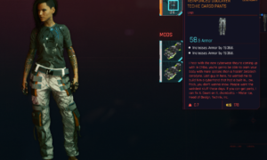 Cyberpunk 2077 Free Legendary Clothing - REINFORCED DUOLAYER TECHIE CARGO PANTS