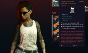 Cyberpunk 2077 Free Legendary Clothing - THERMOACTIVE TEAR RESISTANT TECHIE SHIRT